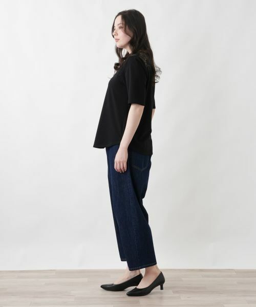 Leilian PLUS HOUSE / レリアンプラスハウス カットソー | 大人の為のレース付きクルーネックTシャツ【SORAGE】 | 詳細23