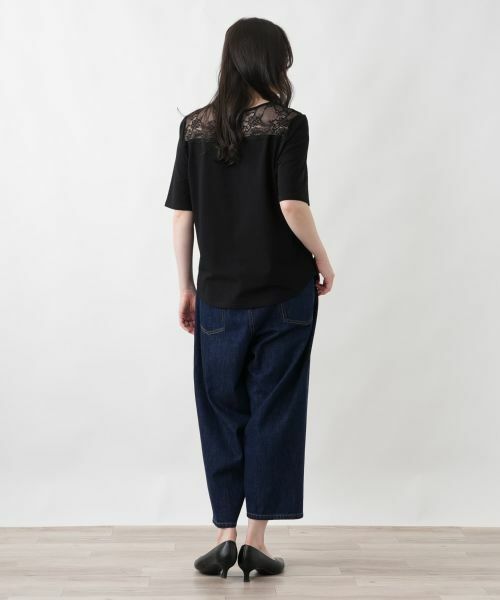 Leilian PLUS HOUSE / レリアンプラスハウス カットソー | 大人の為のレース付きクルーネックTシャツ【SORAGE】 | 詳細24