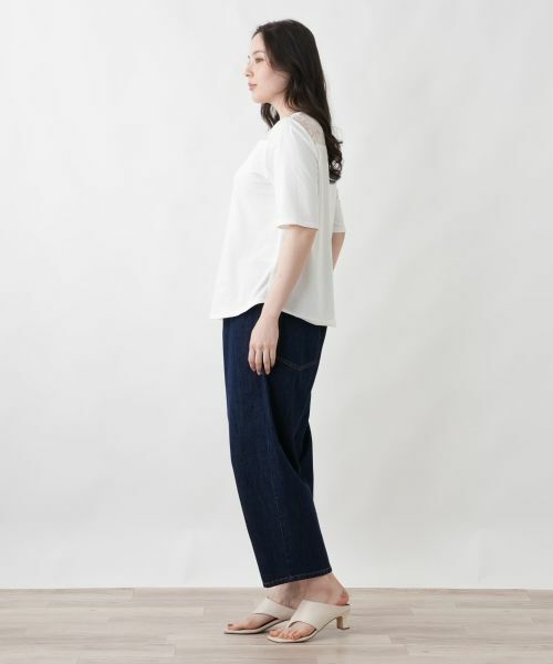 Leilian PLUS HOUSE / レリアンプラスハウス カットソー | 大人の為のレース付きクルーネックTシャツ【SORAGE】 | 詳細26