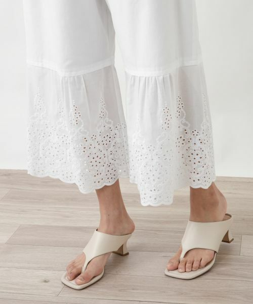 Leilian PLUS HOUSE / レリアンプラスハウス その他パンツ | 大人レースコットンパンツ【SORAGE】 | 詳細12