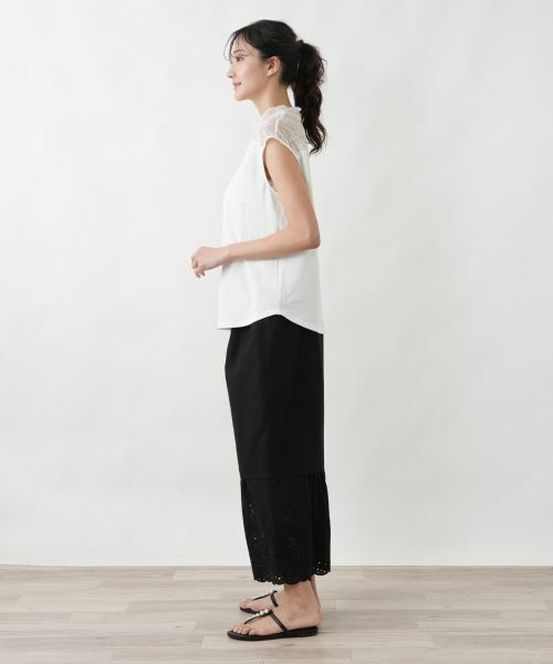 Leilian PLUS HOUSE / レリアンプラスハウス その他パンツ | 大人レースコットンパンツ【SORAGE】 | 詳細2