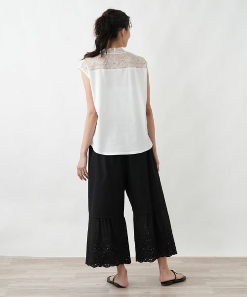 Leilian PLUS HOUSE / レリアンプラスハウス その他パンツ | 大人レースコットンパンツ【SORAGE】 | 詳細3