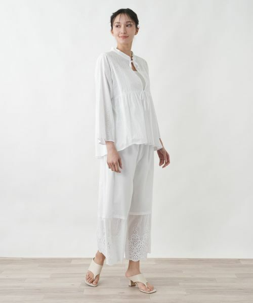 Leilian PLUS HOUSE / レリアンプラスハウス その他パンツ | 大人レースコットンパンツ【SORAGE】 | 詳細4