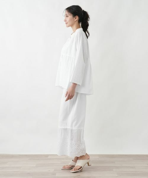 Leilian PLUS HOUSE / レリアンプラスハウス その他パンツ | 大人レースコットンパンツ【SORAGE】 | 詳細5