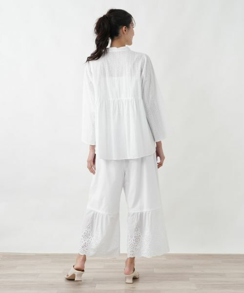 Leilian PLUS HOUSE / レリアンプラスハウス その他パンツ | 大人レースコットンパンツ【SORAGE】 | 詳細6
