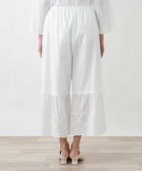 Leilian PLUS HOUSE / レリアンプラスハウス その他パンツ | 大人レースコットンパンツ【SORAGE】 | 詳細9