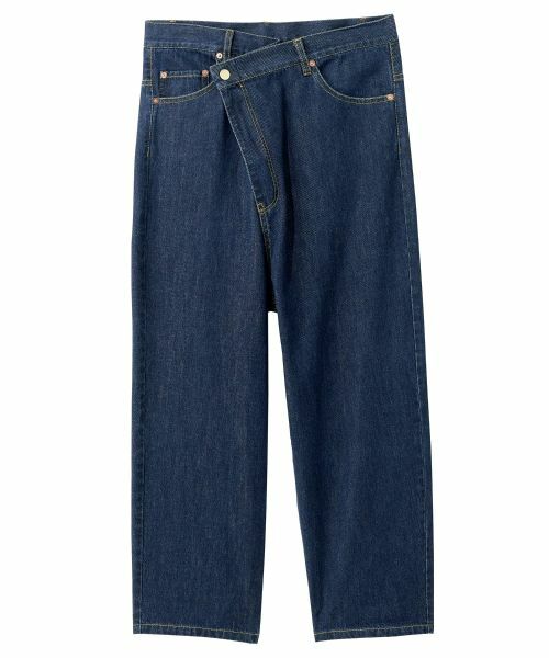 Leilian PLUS HOUSE / レリアンプラスハウス デニムパンツ | ちょっと可愛い大人デニムパンツ【SORAGE】（ネイビー系）