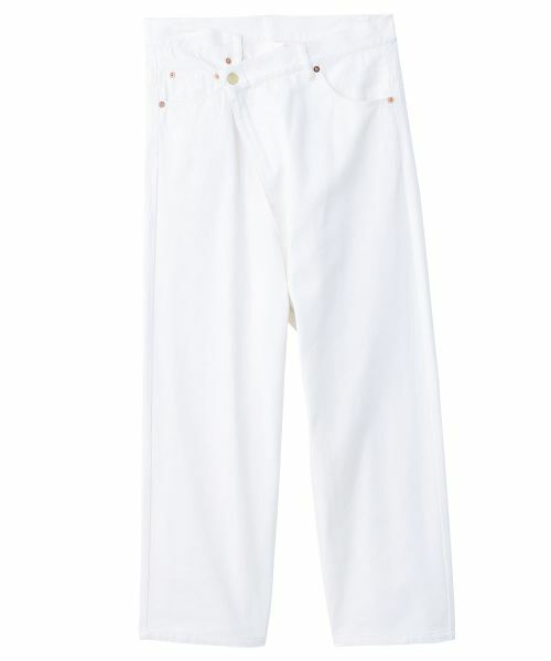 Leilian PLUS HOUSE / レリアンプラスハウス デニムパンツ | ちょっと可愛い大人デニムパンツ【SORAGE】（アイボリー）