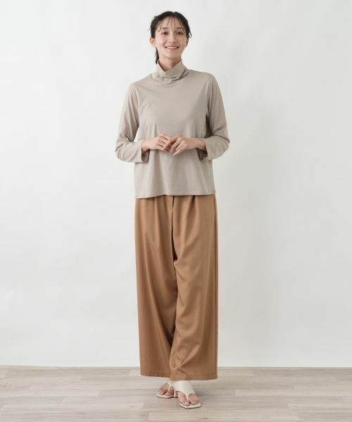 Leilian PLUS HOUSE / レリアンプラスハウス カットソー | タートルネックプルオーバー【SORAGE】 | 詳細1