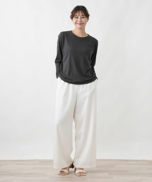 Leilian PLUS HOUSE / レリアンプラスハウス カットソー | ラウンドネックプルオーバー【SORAGE】 | 詳細1