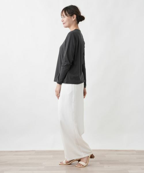 Leilian PLUS HOUSE / レリアンプラスハウス カットソー | ラウンドネックプルオーバー【SORAGE】 | 詳細2