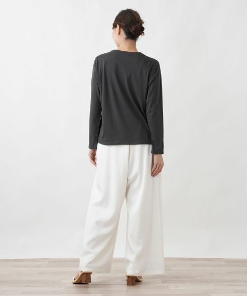 Leilian PLUS HOUSE / レリアンプラスハウス カットソー | ラウンドネックプルオーバー【SORAGE】 | 詳細3