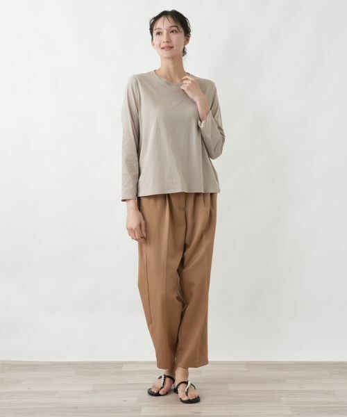 Leilian PLUS HOUSE / レリアンプラスハウス カットソー | ラウンドネックプルオーバー【SORAGE】 | 詳細4