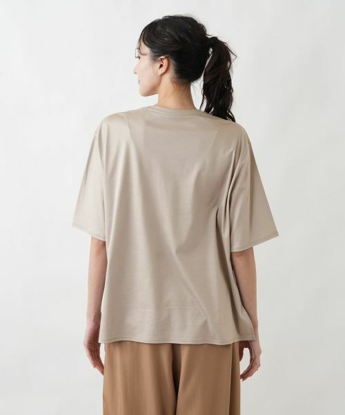 Leilian PLUS HOUSE / レリアンプラスハウス Tシャツ | レース箔プリントTシャツ【SORAGE】 | 詳細12