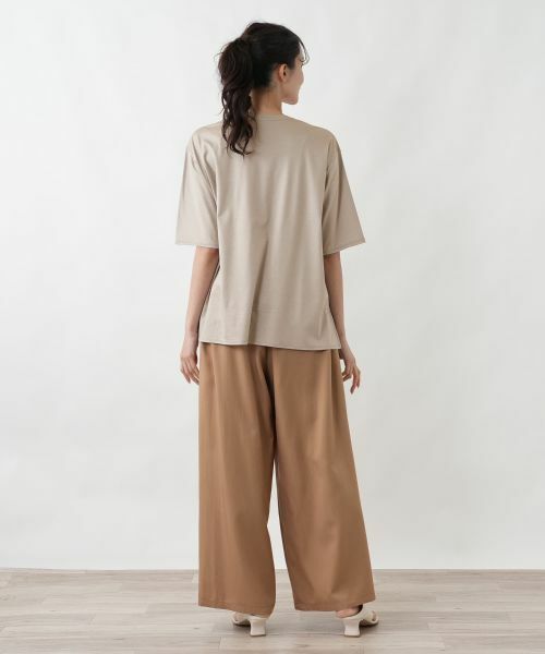 Leilian PLUS HOUSE / レリアンプラスハウス Tシャツ | レース箔プリントTシャツ【SORAGE】 | 詳細3