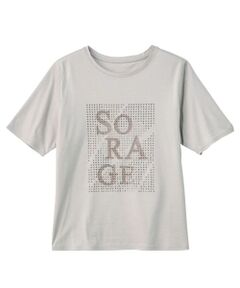Leilian PLUS HOUSE / レリアンプラスハウス Tシャツ | スパングル＆ビーズ刺繍Tシャツ【SORAGE】