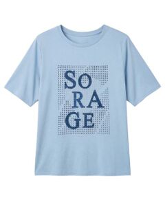 Leilian PLUS HOUSE / レリアンプラスハウス Tシャツ | スパングル＆ビーズ刺繍Tシャツ【SORAGE】