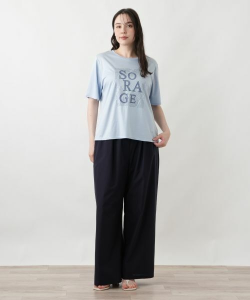 Leilian PLUS HOUSE / レリアンプラスハウス Tシャツ | スパングル＆ビーズ刺繍Tシャツ【SORAGE】 | 詳細15