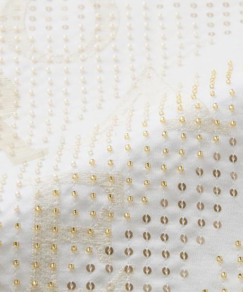 Leilian PLUS HOUSE / レリアンプラスハウス Tシャツ | スパングル＆ビーズ刺繍Tシャツ【SORAGE】 | 詳細5