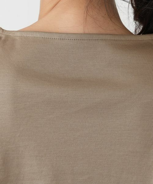 Leilian PLUS HOUSE / レリアンプラスハウス カットソー | 刺繍フレンチスリーブジャージプルオーバー【SORAGE】 | 詳細11