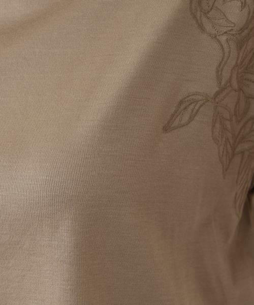 Leilian PLUS HOUSE / レリアンプラスハウス カットソー | 刺繍フレンチスリーブジャージプルオーバー【SORAGE】 | 詳細14