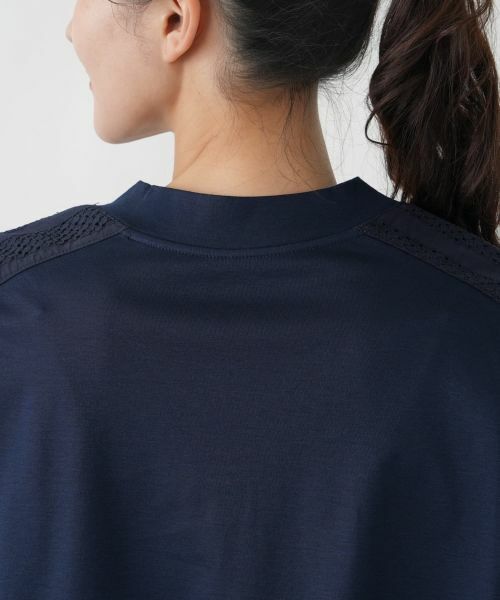 Leilian PLUS HOUSE / レリアンプラスハウス カットソー | ヨークレースジャージプルオーバー【SORAGE】 | 詳細11