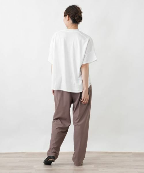 Leilian PLUS HOUSE / レリアンプラスハウス カットソー | ヨークレースジャージプルオーバー【SORAGE】 | 詳細3