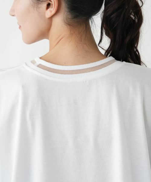 Leilian PLUS HOUSE / レリアンプラスハウス カットソー | ラッフルニュアンスジャージプルオーバー【SORAGE】 | 詳細11