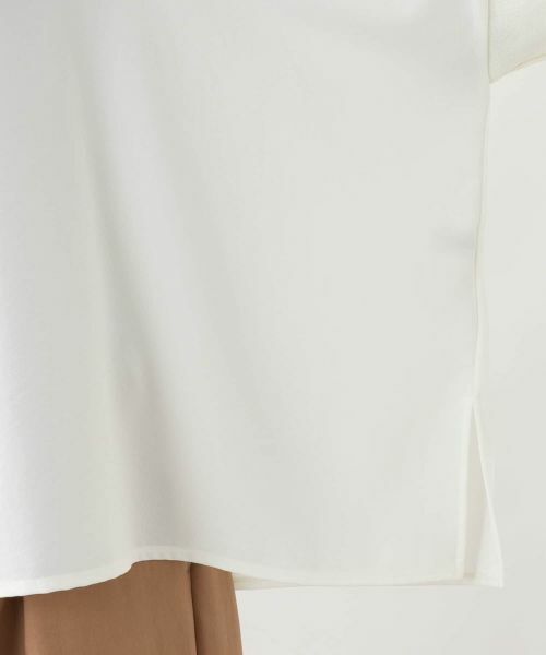 Leilian PLUS HOUSE / レリアンプラスハウス カットソー | オフボディ布帛プルオーバー【SORAGE】 | 詳細16