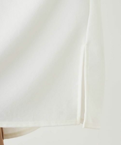 Leilian PLUS HOUSE / レリアンプラスハウス カットソー | オフボディ布帛プルオーバー【SORAGE】 | 詳細17