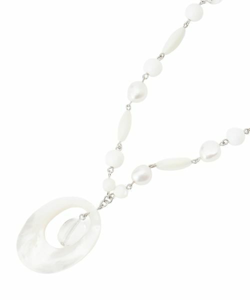 Leilian PLUS HOUSE / レリアンプラスハウス ネックレス・ペンダント・チョーカー | 白蝶貝ペンダント（アイボリー）
