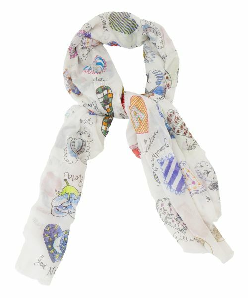 Leilian PLUS HOUSE / レリアンプラスハウス マフラー・ショール・スヌード・ストール | ネックウエア【FALIERO SARTI】（アイボリー）