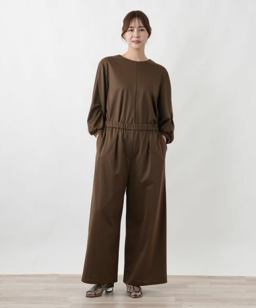 Leilian PLUS HOUSE / レリアンプラスハウス その他パンツ | ジャージワイドパンツ【BOURGE】 | 詳細1