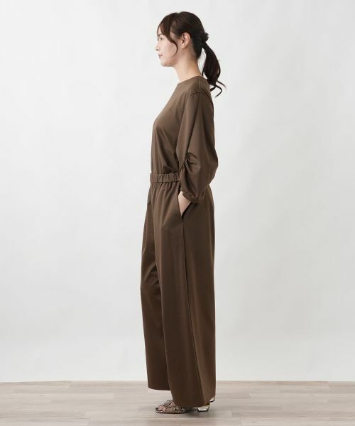 Leilian PLUS HOUSE / レリアンプラスハウス その他パンツ | ジャージワイドパンツ【BOURGE】 | 詳細2