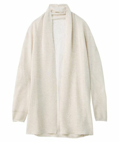 Leilian PLUS HOUSE / レリアンプラスハウス カーディガン・ボレロ | シアーカーディガン【SORAGE】（ベージュ）