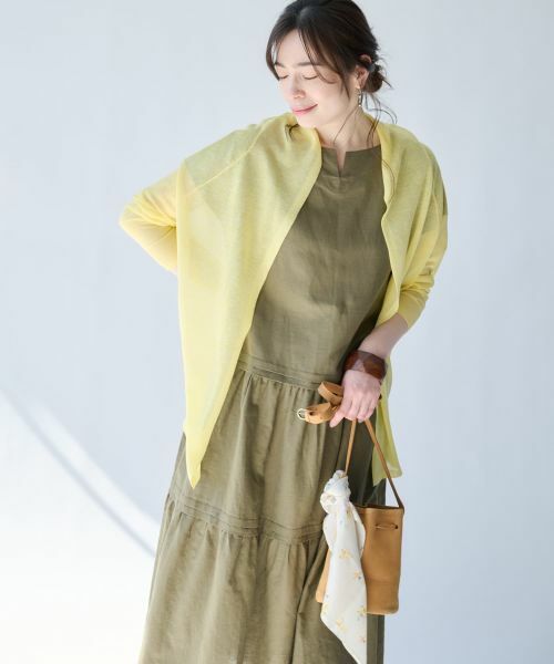 Leilian PLUS HOUSE / レリアンプラスハウス カーディガン・ボレロ | シアーカーディガン【SORAGE】 | 詳細1