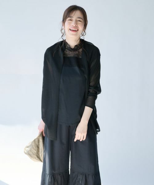 Leilian PLUS HOUSE / レリアンプラスハウス カーディガン・ボレロ | シアーカーディガン【SORAGE】 | 詳細11