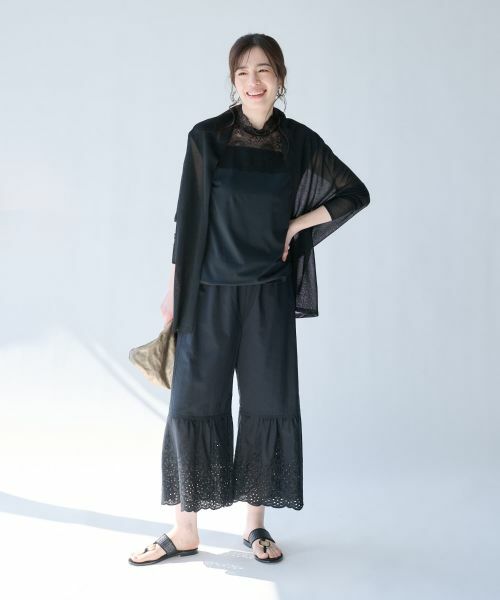 Leilian PLUS HOUSE / レリアンプラスハウス カーディガン・ボレロ | シアーカーディガン【SORAGE】 | 詳細7