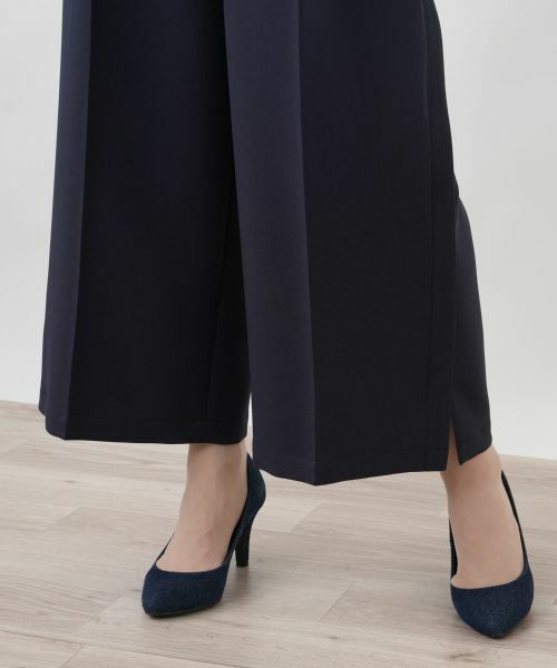 Leilian PLUS HOUSE / レリアンプラスハウス その他パンツ | サイドオープンワイドパンツ【大妻女子大学コラボ商品】 | 詳細11