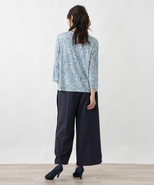 Leilian PLUS HOUSE / レリアンプラスハウス その他パンツ | サイドオープンワイドパンツ【大妻女子大学コラボ商品】 | 詳細3