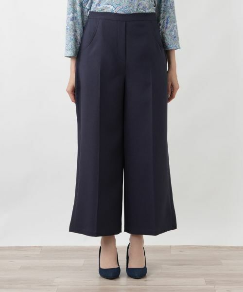 Leilian PLUS HOUSE / レリアンプラスハウス その他パンツ | サイドオープンワイドパンツ【大妻女子大学コラボ商品】 | 詳細4