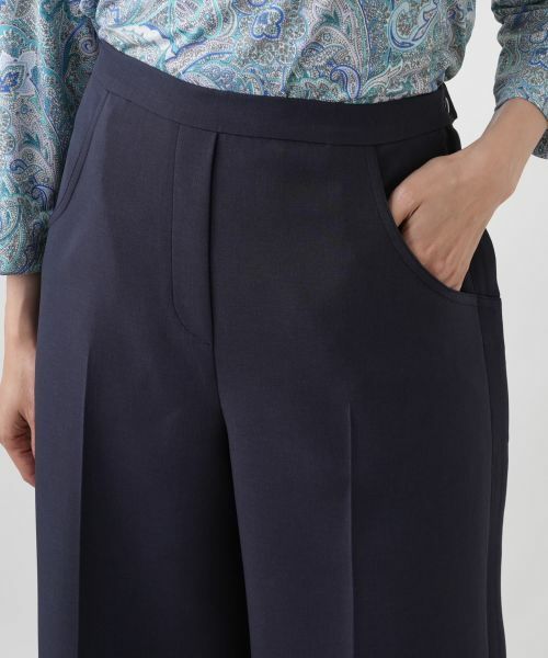 Leilian PLUS HOUSE / レリアンプラスハウス その他パンツ | サイドオープンワイドパンツ【大妻女子大学コラボ商品】 | 詳細8