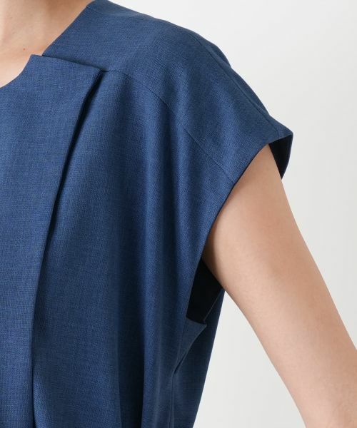 Leilian PLUS HOUSE / レリアンプラスハウス ドレス | サイドプリーツワンピース【大妻女子大学コラボ商品】 | 詳細10