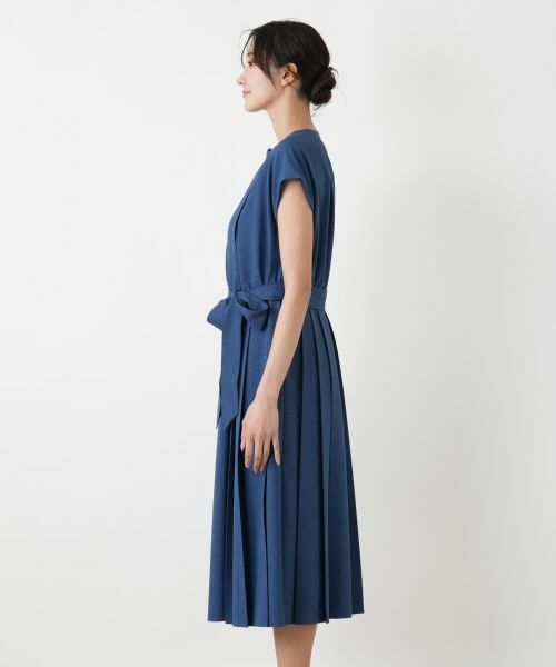 Leilian PLUS HOUSE / レリアンプラスハウス ドレス | サイドプリーツワンピース【大妻女子大学コラボ商品】 | 詳細6