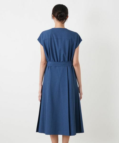 Leilian PLUS HOUSE / レリアンプラスハウス ドレス | サイドプリーツワンピース【大妻女子大学コラボ商品】 | 詳細7