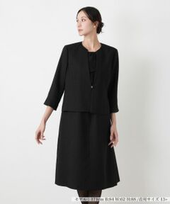 Leilian PLUS HOUSE / レリアンプラスハウス ドレス | ワンピースアンサンブル【ブラックフォーマル】