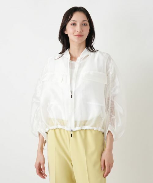 Leilian PLUS HOUSE / レリアンプラスハウス その他アウター | シアーボリュームスリーブブルゾン【NEMIKA】 | 詳細10