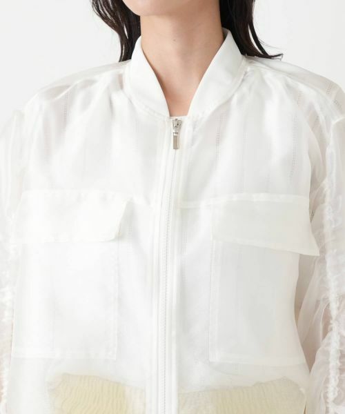 Leilian PLUS HOUSE / レリアンプラスハウス その他アウター | シアーボリュームスリーブブルゾン【NEMIKA】 | 詳細14