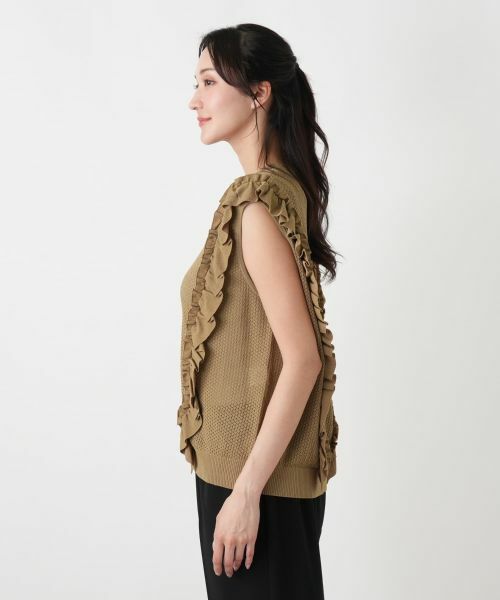Leilian PLUS HOUSE / レリアンプラスハウス テーラードジャケット | フリルニットベスト【NEMIKA】 | 詳細11