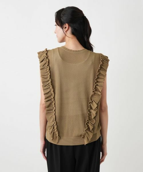 Leilian PLUS HOUSE / レリアンプラスハウス テーラードジャケット | フリルニットベスト【NEMIKA】 | 詳細12
